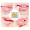 Jakuva 30 Pieces 24K Gold Crystal Moisturizing Lip Mask,Gel Lip Pads Lip Balm Lip Masks for Dry Lips,Remove Chapped Skin & Anti-Aging,Hydrating Plumping Your Lips