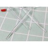 ONLYKXY 4 Pieces 17 cm Nail Cuticle Pusher, Red Rubber End and Plastic Handle