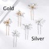 Campsis Wedding Hair Pins Rhinestone Wedding Hair Accessories for Bridal Flower Crystal Wedding Hair Pieces Handmade Bridal Hair Pin Bridesmaids for Women and Girls (F)