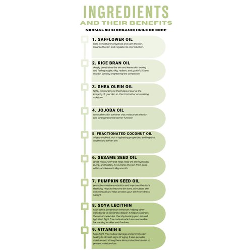 Organic Body Oil for Normal Skin