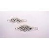 Generic 2 small silver scroll and flower metal barrette hair clip for fine thin hair