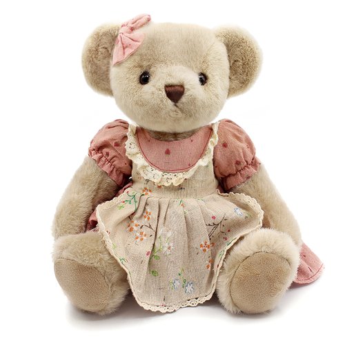 suepcuddly Jointed Teddy Bear Stuffed Animals Small Soft Plush Toy with Cloth (Rose Red 13Inch)