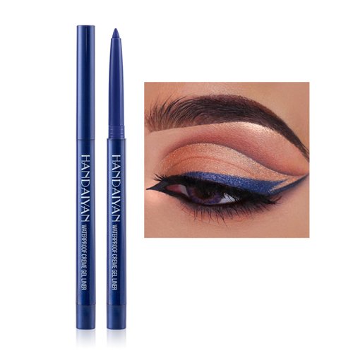Kyannkara Liquid Eyeliner Waterproof Colorful Matte Glitter Neon Eyeliner Pencil Pigmented Smudgeproof Long Lasting Gel Eye Liner (Shine Y18)