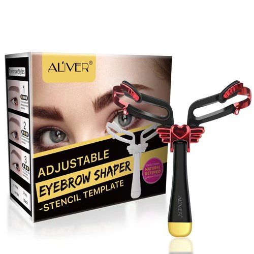 Eyebrow Stencil,Three types of eyebrows, Reusable Eyebrow Template, 3 Minutes Makeup, Suitable for Women girl Black