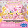 Treasures Gifted 24ct Princess Peppa Pig Cupcake Toppers & Wrappers - Peppa Pig Cake Decoration - Officially Licensed Peppa Pig Birthday Party Supplies - Peppa Pig Party Supplies - Peppa Pig Toppers