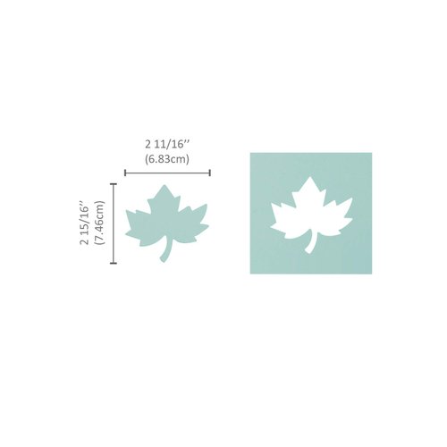 Bira 2 15/16 X 2 7/8 inch Maple Leaf Lever Action Craft Punch, Autumn Punch, Halloween Punch, for Paper Crafting, Scrapbooking (3" Maple Leaf Punch Measured diagonally)
