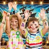 48PCS Pirate Party Favors 24PCS Tattoos 24PCS Slap Bracelets Wristbands Themed Birthdays Party Supplies Decorations Decor Mermaid Treasure Pirate Ship Captain Pattern Girl Boy Gifts School Classroom