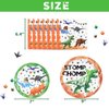 Watercolor Dinosaur Party Plates and Napkins - Dinosaur Party Supplies Bundles for Boys Kids Birthday Disposable Dinner Dessert Cake Luncheon Plates Napkins Tableware Set Serves 16 Guests 48 Pieces