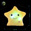 sofipal Creative Twinkle Star Shaped Plush Pillow, LED Night Light Glowing Cushions Plush Stuffed Toys Gifts for Kids, Decoration (Yellow)