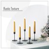 smtyle Black Candlestick Holders for Taper Candles Set of 5 Candelabra with Iron-0.9" Diameter Ideal for Home Decor