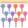 ArtCreativity Hand Clappers Noisemakers - Pack of 24-4 Inches Assorted Plastic Noisemakers for Sports, Parties, and Concerts - Best Birthday Party Favors and Goodie Bag Fillers for Boys and Girls