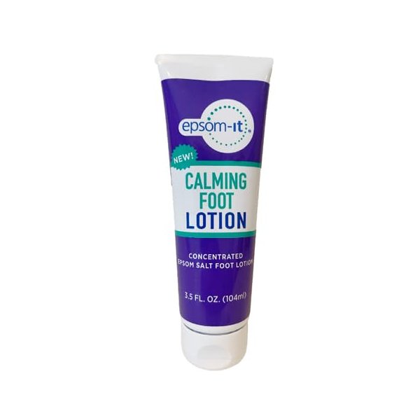 EPSOM-IT Calming Foot Lotion Tube: Concentrated Magnesium Sulfate Cream Fortified with Urea for Sensitive, Tired Feet