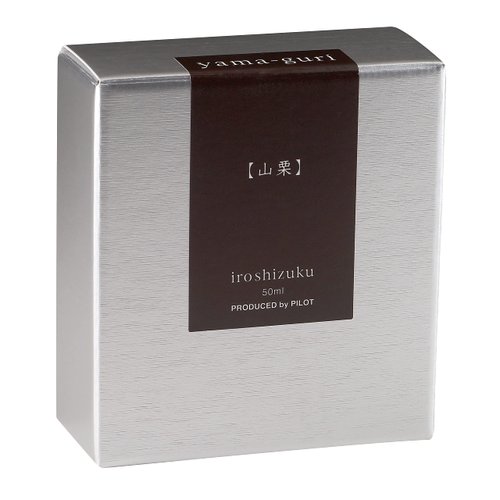 PILOT Iroshizuku Bottled Fountain Pen Ink, Yama-Guri, Wild Chestnut (Dark Brown) 50ml Bottle (69219)