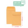 Xxcxpark 500 PCS #1 Coin Envelopes, 2-1/4” x 3-1/2” inches Brown Kraft Envelopes Classic Small Parts Envelopes with Self Adhesive Gummed Flap for Coins, Cash, Credit Cards, Seeds