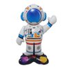 4D Standing Giant size SelfStand Rocket Astronaut Party Balloons UFO Helium Aluminum Balloon Outer Space Theme Birthday Party Decor Kids Boys Toys Party Supplies (Giant Base Astronaut)