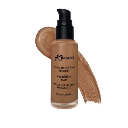 Khasana Moisturizing Liquid Foundation, Flawless Matte Finish Makeup, Full Coverage & Longwear, Lightweight Foundation Formula #16 Chestnut