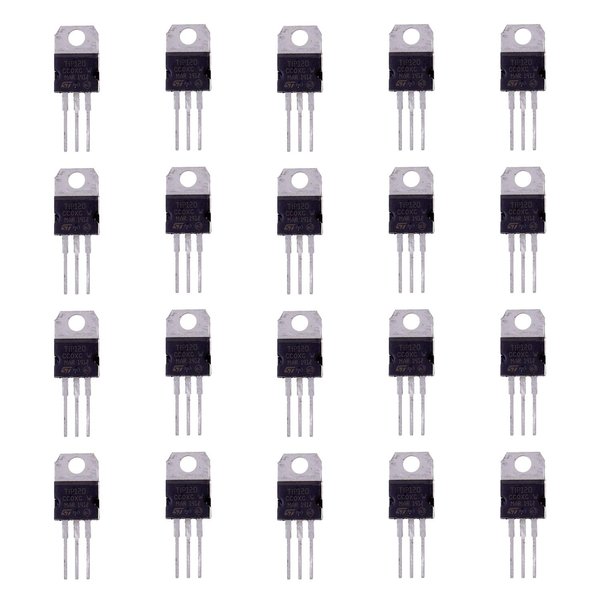 BOJACK TIP120 NPN 5 A 60 V Silicon Epitaxial Power Transistor 5 amp 60 Volt Darlington Transistors TO-220 (Pack of 20 Pcs)