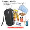 RLSOCO Hard EpiPen Carry Case - Insulated-Medication Waterproof Bag for Allergy and Asthma-Holds 2 EpiPens, Asthma Inhaler, Anti-Histamine, Auvi-Q Medical Accessories(Case Only)(Black)