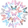 Paderison 20Pcs Moving Glitter Hair Clips Fairy Accessories for Women and Teens, Colorful 90s Clips (Purple)