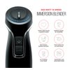 Chefman Immersion Blender 300-Watt Turbo 12 Speed Stick Hand Blender, Powerful Ice Crushing Design Purees Smoothies, Sauces & Soups, Detachable Heat Resistant Plastic Blade Guard Protects Pots, Black
