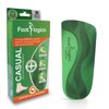 Footlogics 3/4 Length Orthotic Shoe Insoles with Arch Support for Plantar Fasciitis (Heel Pain and Heel Spurs) and Flat Feet - Casual Wear (S (Men's 6-7.5, Women's 7.5-9))