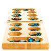 Family Traditions Mancala 2 Player Board Game, Fun Classic Table Game with Wooden Board and Deep Pockets for Mancala Gems, Popular Strategy Game for Adults & Kids, Ideal for Family Game Night, Travel