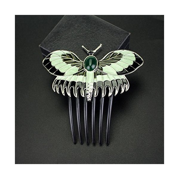 Classic Titanic Heroine Rose Butterfly Hairpin Classical Vintage Women Bride Hair Comb Jewelry Diy