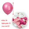 KADBANER White light pink rose red Balloons,100-Pack,12-Inch Latex Balloons