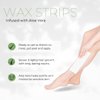 Amira Beauty - Waxing Strips Infused with Aloe Vera Pre Applied Ready to Use Hair Removal Wax Strips for Legs and Body Suitable for All Skin Types 64 Count