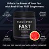 Fuel 4 Ever Fast Fasting Electrolyte Powder | with Creatine, Essential Amino Acids & Green Tea Extract | No Sugar, No Artificial Sweeteners or Ingredients | Watermelon Flavor 30 Servings