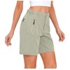 Little Donkey Andy Women's Stretch Quick Dry Cargo Shorts for Hiking, Camping, Travel Khaki Size L