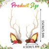 BARTOSI LED Light Christmas Hair Clips Reindeer Antlers Xmas Hairpins Hair Barrettes Cute Party Cosplay Head Pieces Hair Accessories for Women and Girls (Pack of 2)