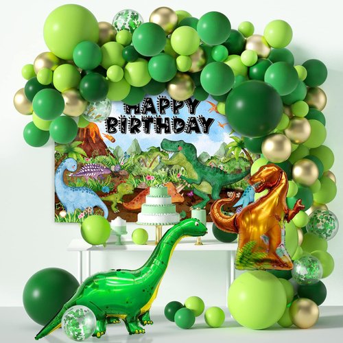 Avezano Dinosaur Birthday Banner for Kids Watercolor Dinosaur Happy Birthday Backdrop Cartoon Dinosaur Birthday Party Supplies Decoration 70.8 x 43.3 Inch