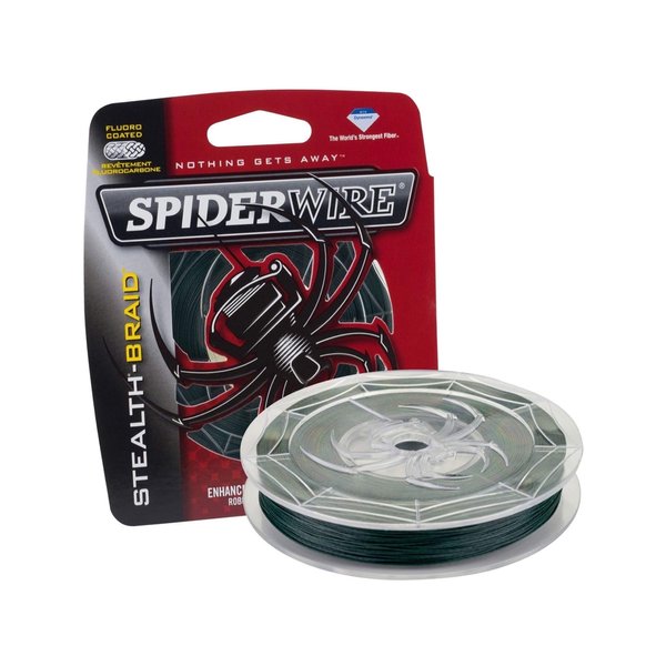 SpiderWire Stealth® Superline, Moss Green, 30lb | 13.6kg, 300yd | 274m Braided Fishing Line, Suitable for Freshwater and Saltwater Environments