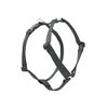 LupinePet Basics 3/4" Black 20-32" Adjustable Roman Dog Harness for Medium Dogs