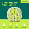 Speks Geode Sphere Magnetic Fidget Toy for Adults | Quiet Adult Sensory Toy for Stress Relief & Anxiety, Office Desk Toy & Top Gadget Gift Idea | Peridot, 12-Piece Set