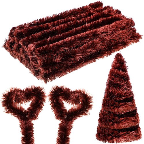 Hotop 30 Pcs Extra Thick Pipe Cleaners 30mm Jumbo Pipe Cleaners Craft Supplies Chenille Stems Pipe Cleaners for Beginners Christmas DIY Art Supplies Decorations(Dark Brown)