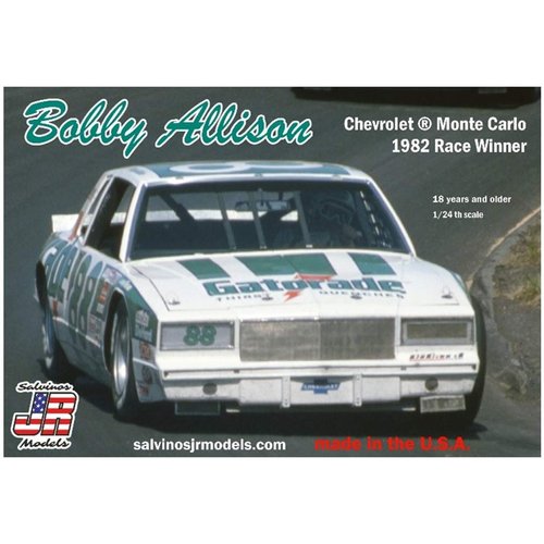 Salvinos JR Models Bobby Allison car Monte Carlo 1982 Race Winner Plastic Model Kit