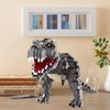 CSNRHG Dinosaur Tyrannosaurus Rex Model Decor Micro Mini Blocks Velociraptor Building Blocks Toy Birthday for Age 6+ Children Adults Teens 1530 Pieces