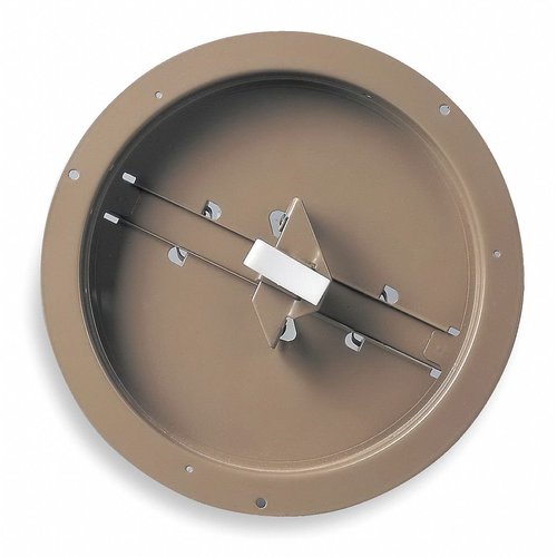 Industrial Grade 4JRL6 Butterfly Damper, Round, Duct Size 10 in. (1, 10 in.)
