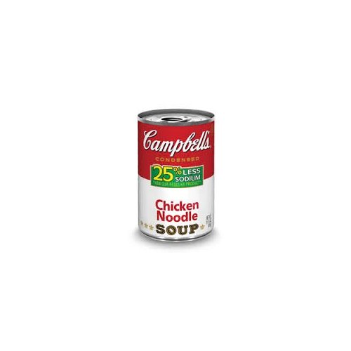 Campbell's Low Sodium Chicken Noodle Soup, 10.75oz Cans (Pack of 6)