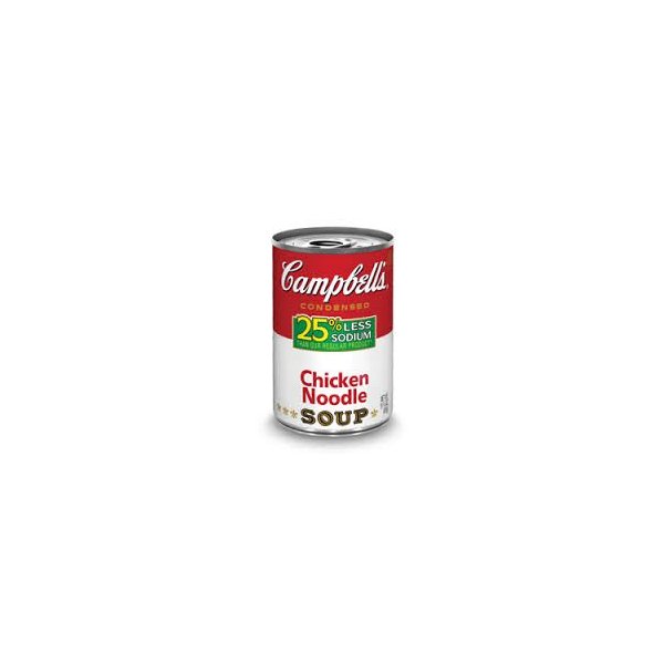 Campbell's Low Sodium Chicken Noodle Soup, 10.75oz Cans (Pack of 6)