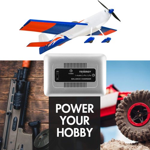 Tenergy TN267 1-4 Cells Li-Po/Li-Fe Balance Charger and Lipo Charging Bag for Airsoft & RC Car Battery Packs with 1S to 4S XH Type Balance Connector