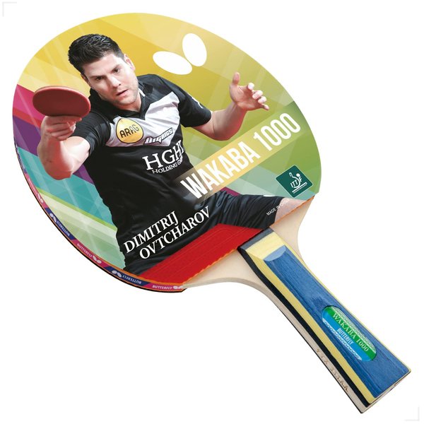 Butterfly Wakaba Table Tennis Racket – 3 Ping Pong Models - ITTF Approved Ping Pong Paddle – Ping Pong Racket Attacks with Great Speed and Spin, 1000