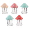 10Pcs Empty Lip Gloss Tubes, Mushroom-Shaped Cute Clear Lip Gloss Containers Refillable Transparent Lip Balm Container, Lip Gloss Bottle Tube Vials for Lipstick Samples Liquid Cosmetics