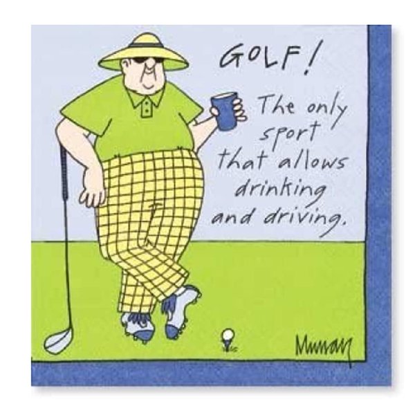 Humorous "Golf" Beverage Napkins