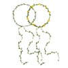 2 Packs Flower Crown Flower Headbands for Women Girls, Fairy Costume Birthday Decorations Hair Accessories, Boho Floral Crowns for Wedding Party Vacation Pregnancy Photography Props (White+Yellow)