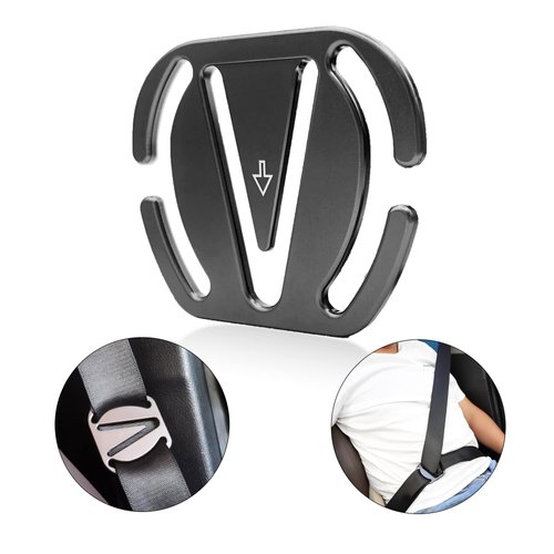 Qijk Seat Belt Clips Seat Belt Adjuster Car Seat Belt Buckle Adult Children Pregnant Women Comfortable Universal Shoulder and Neck Seat Belt Positioner Latch