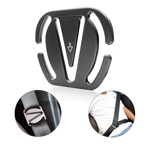 Qijk Seat Belt Clips Seat Belt Adjuster Car Seat Belt Buckle Adult Children Pregnant Women Comfortable Universal Shoulder and Neck Seat Belt Positioner Latch
