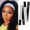 2PCS Silvery Elastic Bands for Wig, Lace Melting Band to Lay Edges, 60CM Wig Band for Keeping Wigs in Place,Elastic Band for Lace Frontal Melt